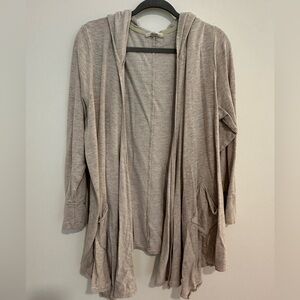 Women's Beige Hooded Sweater